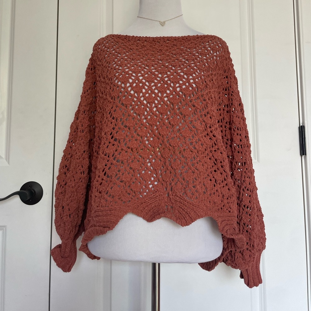 NEW Jessica Simpson Rust Knit Sweat